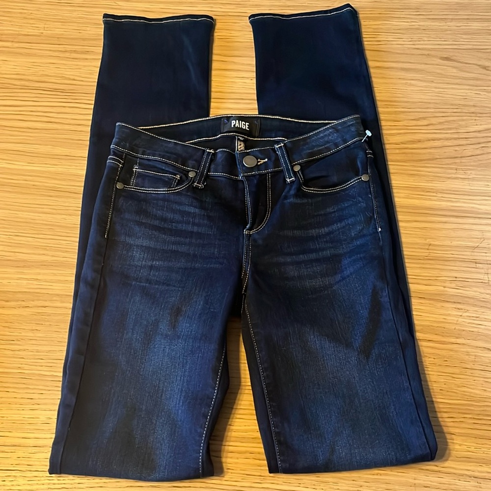 Paige Women’s Jeans. 24. Dark Wash. Transcend.